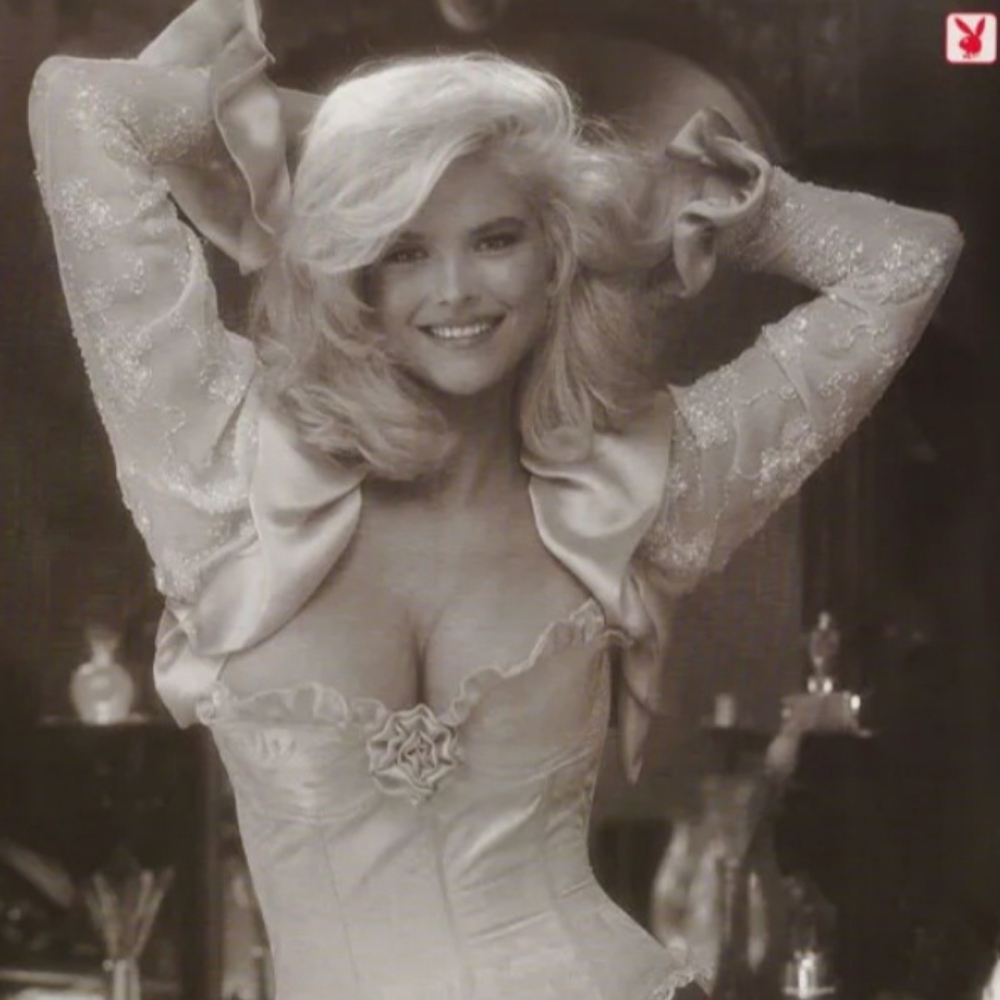 Black & White Anna Nicole Smith Playboy Poster - Picture 2 of 2